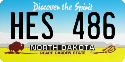 ND license plate HES486