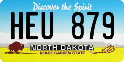 ND license plate HEU879