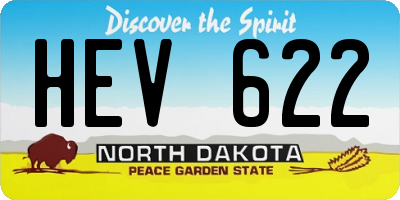 ND license plate HEV622