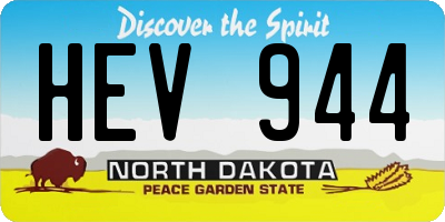 ND license plate HEV944