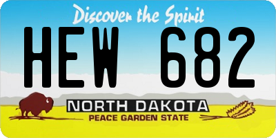 ND license plate HEW682