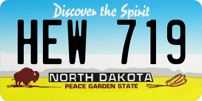 ND license plate HEW719