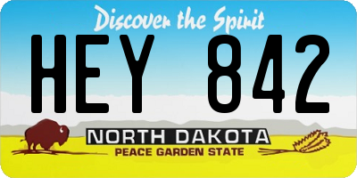 ND license plate HEY842