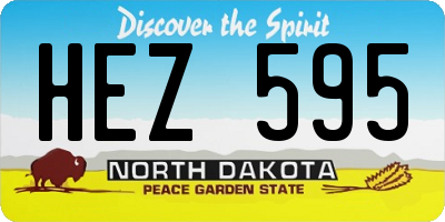 ND license plate HEZ595