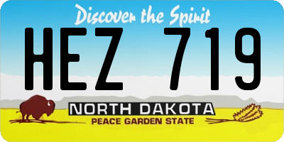 ND license plate HEZ719