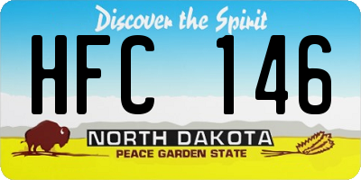 ND license plate HFC146