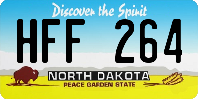 ND license plate HFF264