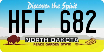ND license plate HFF682