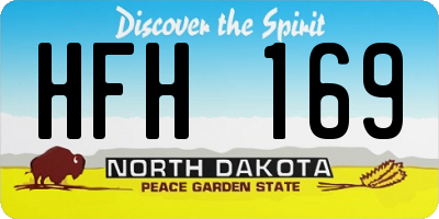 ND license plate HFH169