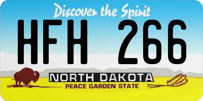 ND license plate HFH266