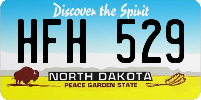 ND license plate HFH529