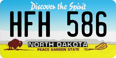 ND license plate HFH586
