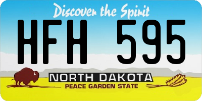 ND license plate HFH595