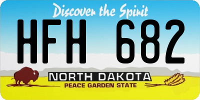 ND license plate HFH682
