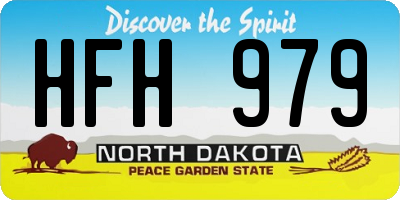 ND license plate HFH979