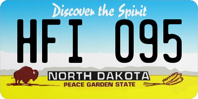 ND license plate HFI095