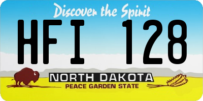 ND license plate HFI128