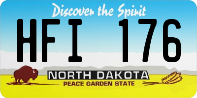 ND license plate HFI176