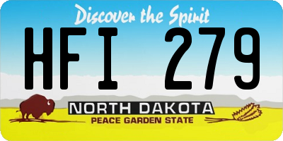 ND license plate HFI279