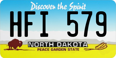 ND license plate HFI579