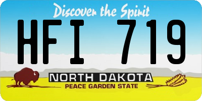 ND license plate HFI719