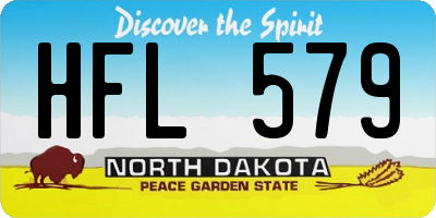 ND license plate HFL579