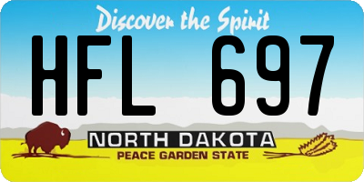 ND license plate HFL697