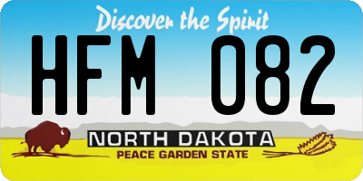 ND license plate HFM082