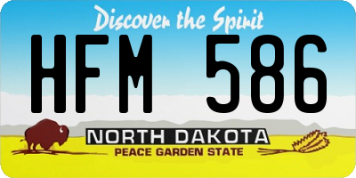 ND license plate HFM586