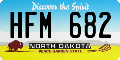 ND license plate HFM682