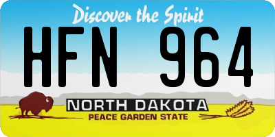 ND license plate HFN964