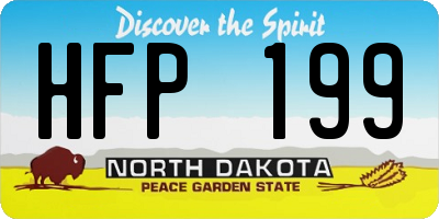 ND license plate HFP199