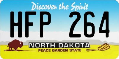 ND license plate HFP264