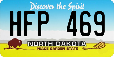 ND license plate HFP469