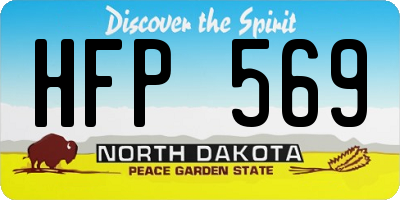 ND license plate HFP569