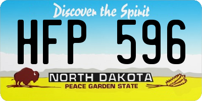 ND license plate HFP596