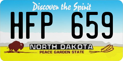 ND license plate HFP659