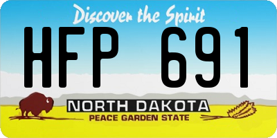 ND license plate HFP691