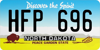 ND license plate HFP696