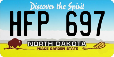 ND license plate HFP697