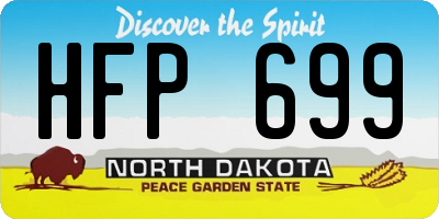 ND license plate HFP699