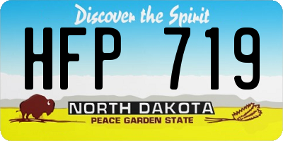 ND license plate HFP719