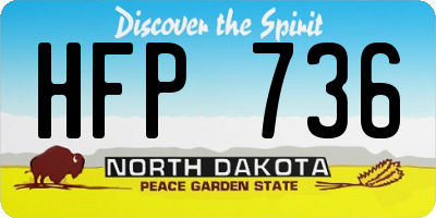 ND license plate HFP736