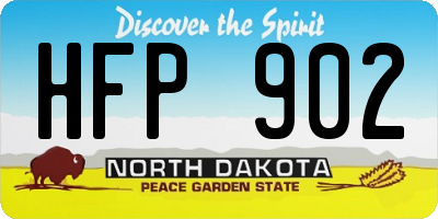 ND license plate HFP902