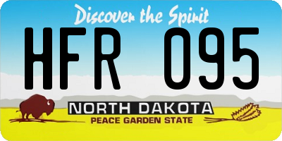 ND license plate HFR095