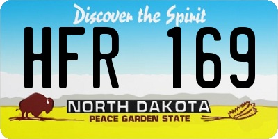 ND license plate HFR169
