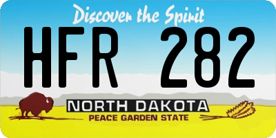 ND license plate HFR282