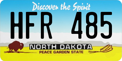 ND license plate HFR485