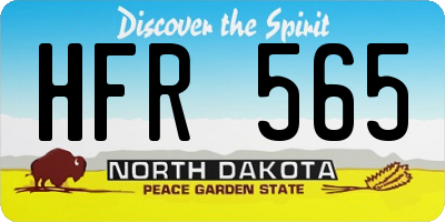 ND license plate HFR565