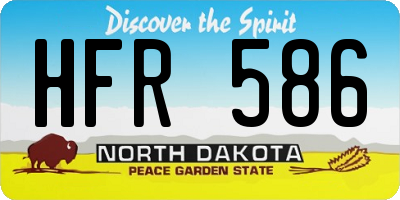 ND license plate HFR586